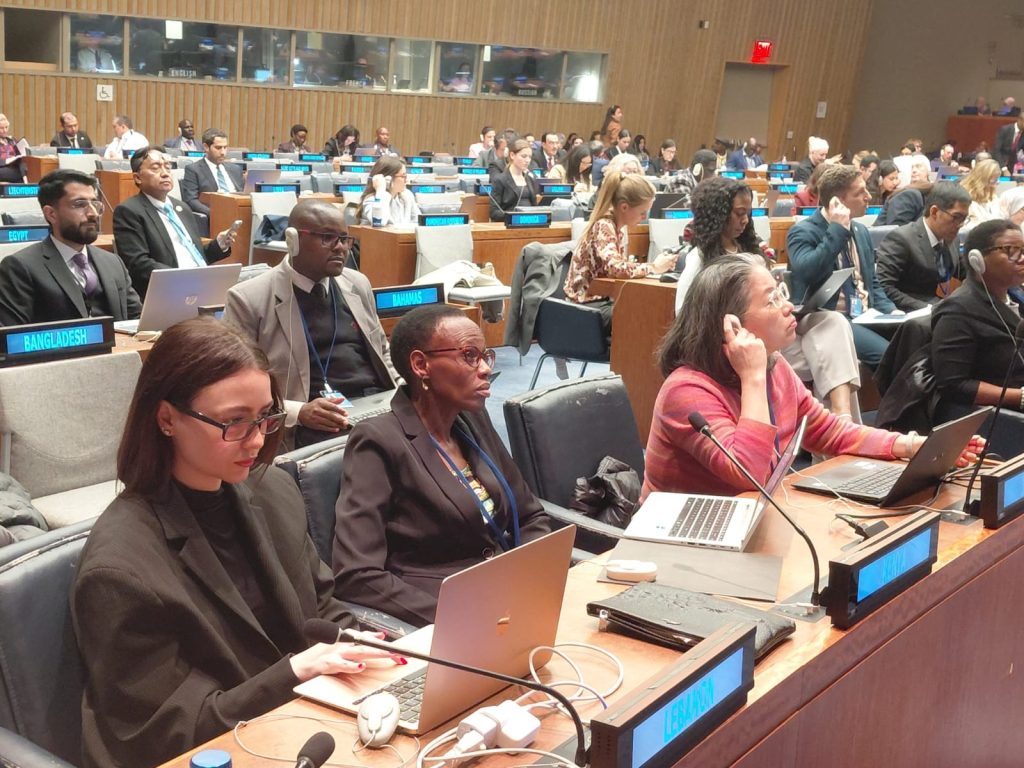 Dr. Isabella Kiplagat, ( Front Row -Centre),Director, Policy, Programs and Partnerships at NCPD during the high level side event in New York.